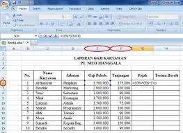 Buka microsoft excel dan buat tabel. Cara Membuat Laporan Gaji Pada Excel