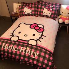 173cm x 229cm | 68 inches x 90 inches Cartoon Hello Kitty Bedding Set Single Twin Queen 3pcs 4pcs Bedding Set With Pilloccase Bed Sheet Duvet Cover For Kids Room Bed Buy At The Price Of 68 34 In Aliexpress Com Imall Com