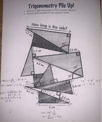 It has three straight sides and three vertices. Solved Trigonometry Pile Up Round Angle Measures To The N Chegg Com