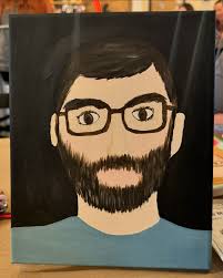 Bailey and I did a “paint your partner” thing at @settlersbrewingco. I  think they both turned out pretty well given the time constraints! Thank  you @cammalamadingdong and @jebusboosh for planning it all!