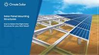 Solar Panel Mounting Structures - How to Select the Right Solar Structure  for your Roof Shed?