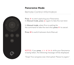 Camera settings for panoramic photography. Panorama Pivo Support Hub