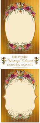 Free Printable Vintage Angel Invitations Invitations Party Printables Invitation Template Free invitation wording guide for all occasions.