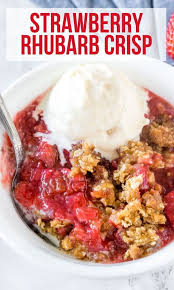 Strawberry Rhubarb Crisp Recipe Rhubarb Crisp Strawberry Rhubarb Crisp Rhubarb Recipes Crisp