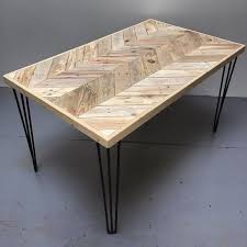 Reclaimed Pallet Wood Chevron Dining Table Chevron Dining Table Chevron Table Pallet Woo Wood Dining Table Rustic Pallet Dining Table Dining Table Rustic