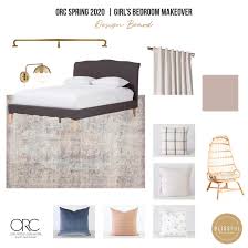 Transform wooden panels in your bedroom with a fresh lick of paint, teamed with white to make the colours pop. One Room Challenge Spring 2020 Girl S Bedroom Makeover Week 3 Blissful Design Studio Home Staging Design