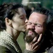 Do you remember these scenes? Finally, we catch Angus' au revoir kiss.  Naughty Angus Mhor! Angus "Mistress Claire,I washed my mouth out with  whiskey,in preparation of a bug buss from you ehh?