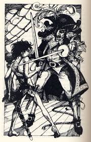 Peter And Hook By Trina Schart Hyman I Will Always Picture Peter This Way Hook Frightened Me So When I Was S Fairytale Illustration Illustration Illustrators