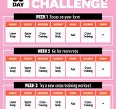 Women's Health 30-Day Workout Challenge And Exercise Program