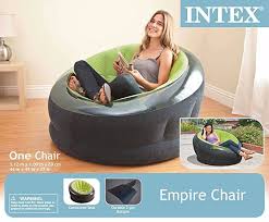 amazon com intex empire inflatable chair 44 x 43 x 27 green camping furniture sports outdo dorm chairs bean bag chair brown leather recliner chair
