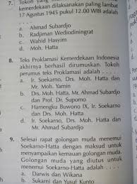 Sebutkan tokoh tokoh penyusun teks proklamasi kemerdekaan indonesia. Tokoh Perumus Teks Proklamasi Brainly Co Id