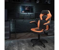 Read 237 customer reviews ask an owner 237 customer reviews. Black Gaming Desk And Orange Black Racing Chair Set With Cup Holder Headphone Hook And Monitor Smartphone Stand