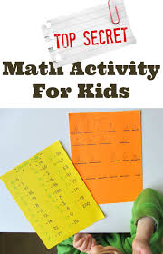 This page puts together a collection of math worksheets destined for preschool or pre kindergarten. Secret Code For Kids Math Activity No Time For Flash Cards