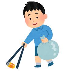 いろいろなゴミ拾いをする人のイラスト | かわいいフリー素材集 いらすとや
