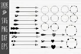 Download Free Svgs Download Arrow Monogram Svg Bundle Cut File Free Design Resources