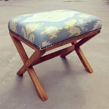 Complete your living room landscape with an ottoman, pouf or bench. Diy Upholstered X Bench Free Plans Rogue Engineer