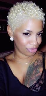 Dark Skinned African American Woman Blonde Short Hair Google Search Short Hair Styles Natural Hair Styles Short Natural Hair Styles