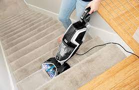 Now, shake the bottle and spray a fine mist of the prepared solution on the stained carpet section. Bissell Presents How To Clean Stairs Bissell