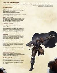 Roguish Archetype Swashbuckler 5th Rogue Archetypes Archetypes Dnd Classes