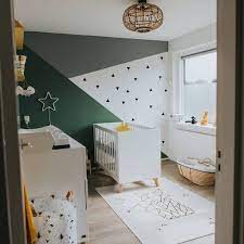 plafondlamp boreas kwantum babykamer ideeen muur babykamer groen babykamer