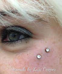Fresh Dermal Anchor Butterfly Kisses Piercings With 1 5mm Titanium Anchors And Clear Cubic Zirconia Obsessive Butte Dermal Piercing Piercing Cute Piercings
