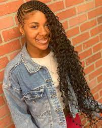 Medium Boho Lemonade Lemonadebraids Lemonadebraids Feedinbraids Feedi Lemonade Braids Hairstyles Braids With Curls Black Girl Braided Hairstyles