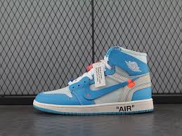 Off White X Air Jordan 1 Powder Blue White Nike Shoes Air Jordans Retro Off White Shoes