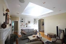 Home designing may earn commissions for purchases made through the links on our this home by architect george nijland shows how skylights can be used to provide natural light in. Living Room With Large Skylight Eclectic Living Room San Francisco By Nunley Custom Homes Houzz