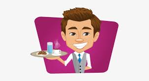 waiter clipart png download waiter holding tray cartoon 596x453 png download pngkit waiter clipart png download waiter