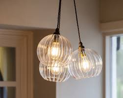 These lights are stunning and we've had so many compliments already. Clear Ribbed Glass Globe Pendant Ceiling Light Hereford Industrial Vintage Designer Retro Style