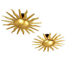 Shop for flush mount lights fixture at alibaba.com and save time and money on major roadwork projects. Pair Of Spanish 1950s Gold Gilt Iron Sunburst Flush Mount Ceiling Light Fixtures For Sale At 1stdibs