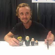 Tom Felton Now Owns A Vele Cruce Wand And A Nesting Doll Set Of His Malfoy Family Tom Felton Felton Draco Malfoy