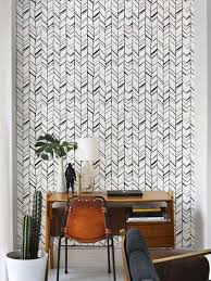 Black And White Herringbone Peel And Stick Wallpaper Monochrome Herringbone Pattern Removable Wallpaper Self Adhesive Wallpaper Herringbone Wallpaper Black And White Wall Covering 125 Herringbone Wallpaper Removable Wallpaper Herringbone Pattern