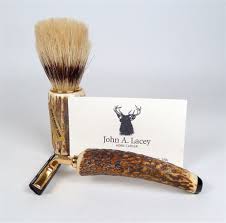Subscribe to our newsletter to get the goods. Vintage Shaving John Lacey Scottish Horn Carver Antler Safety Razor Badger Hair Shaving Brush Set