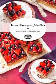 schokoladige beeren mascarpone schnitten rezept lebensmittel essen blechkuchen rezepte beeren
