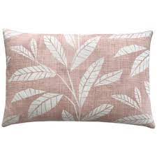 Kissen kissenhullen in rosa online kaufen westwingnow. Kissenhulle Samos In Altrosa Weiss Leinenstruktur Und Blattprint 40 X 60 Cm Kissen Kissenbezug Schone Kissen