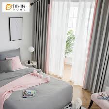 Though it looks monochromatic can be done using weathervane (np n 1987 t) , grey is one of the simplest hues that enhances the classy appeal of your. Modern Curtain Blackout Grommet Window Curtain For Living Room Dihinhome Home Textile
