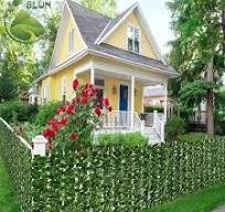 Outdoor Plastic Leaf Bamboo Fence Metal Leaf Gates and Fence Design Fence  Privacy Artificial Leaf and Outdoor