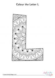 We have collected 40+ letter coloring page for adults images of various designs for you to color. Letter L Colouring Pages