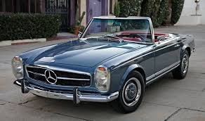 Mercedes Pagoda In Blue With Red Interior Classic Mercedes Classic Cars Mercedes Benz Cars