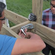 Steel top hand rail attachment, cable railing deck (intermediate posts). How To Build A Deck Wood Decking And Railings