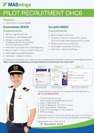 The cadet pilot programme is open to spm graduates as well as diploma and bachelor's degree holders. Maswings Pilot Recruitment Dhc6 Better Aviation