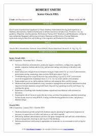 Oracle Dba Resume Samples Qwikresume