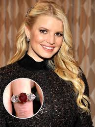 Most Desirable Jewelry Collections Of Celebrities Colored Engagement Rings Jessica Simpson Engagement Ring Celebrity Engagement Rings