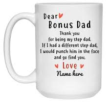 Every product was carefully curated by an esquire editor. Dear Bonus Dad Personalized Mug Thank You Step Dad Father S Day Gift Personalfury