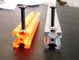 I Made Aluminum Counterpart Of V Slot Rail To Print With Abs Pla Main Features Of This Design Are Rei 3d Printing Toys 3d Printer Designs 3d Printing Diy