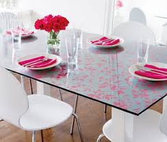 Dining Table Sticker Diy Wallpaper Glass Dining Room Table Wallpaper Project