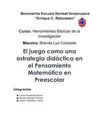 Practica matemáticas en línea con preguntas. Calameo El Juego Como Estrategia Didactica Para Favorecer El Pensamiento Matematico En Preescolar