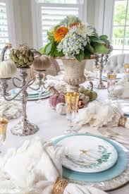 Welcome to the 314th tablescape thursday! Fall Table Decor How To Use Soft Colors In An Autumn Tablescape