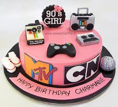 I thought i would share my tips and tricks with you. Mtv 90s Vintage Theme Customized Designer Birthday Cake Cakesdecor